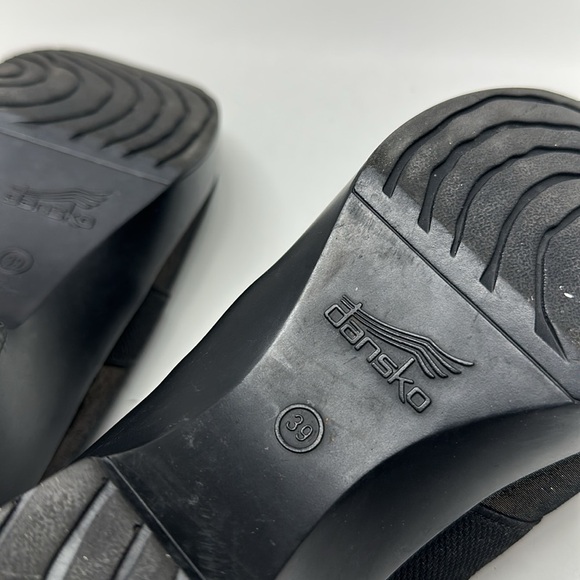 Dansko Jessica Clogs Shoes Casual Slip On Suede Metallic Black Bronze Size 39 9 - Picture 10 of 11